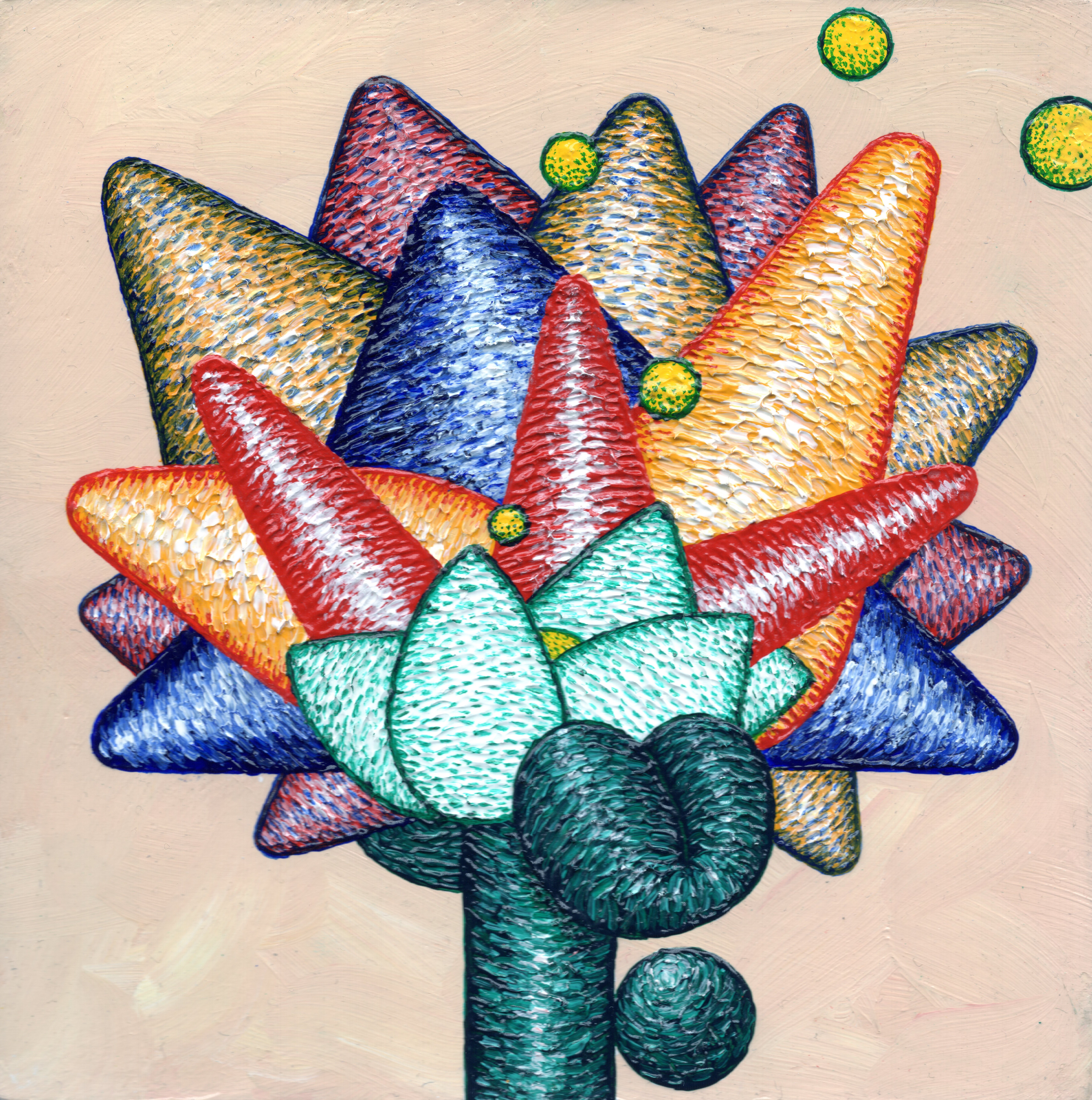 Apology Flower No. 11, 2022, 6in x 6in